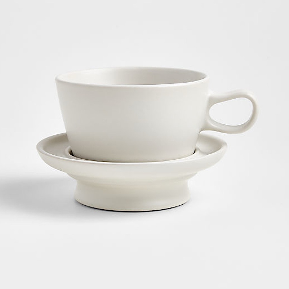 New! Crate&Barrel Ceramics Cup and Saucer LIMITED Collection